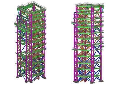 Elevation Tekla Model